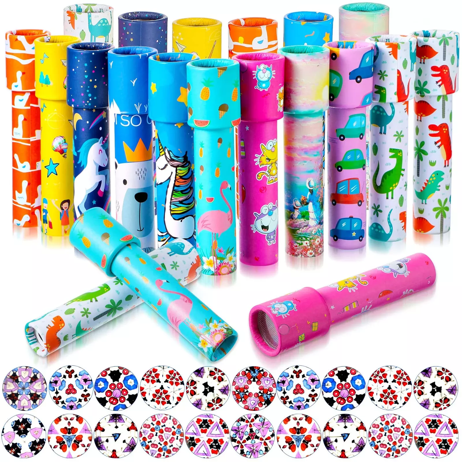 Chivao Classic Kaleidoscopes Toys, Assorted Colors, 20 Pack, Medium