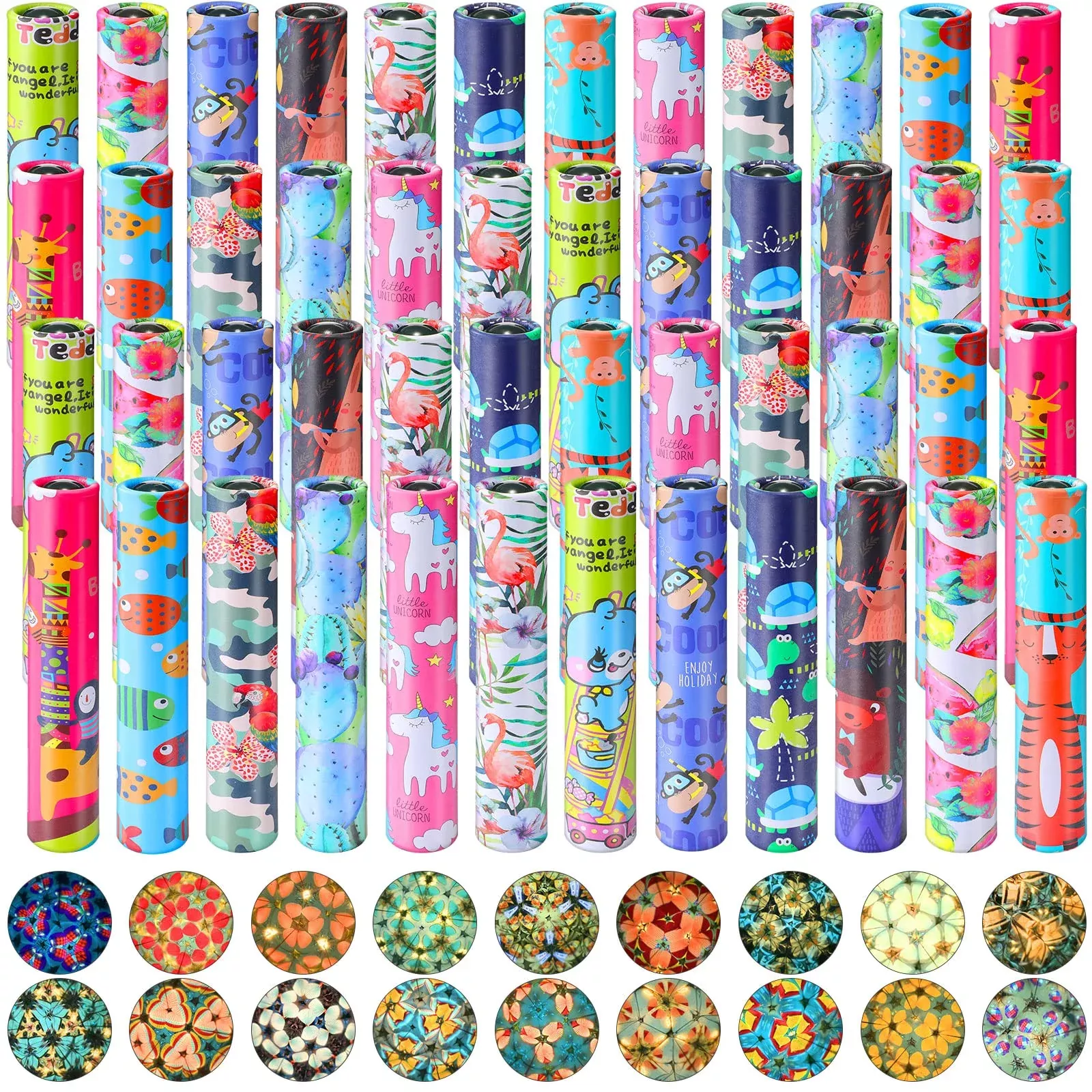 Chivao Kaleidoscope Set 48 Pieces Multicolor 6.3 x 1