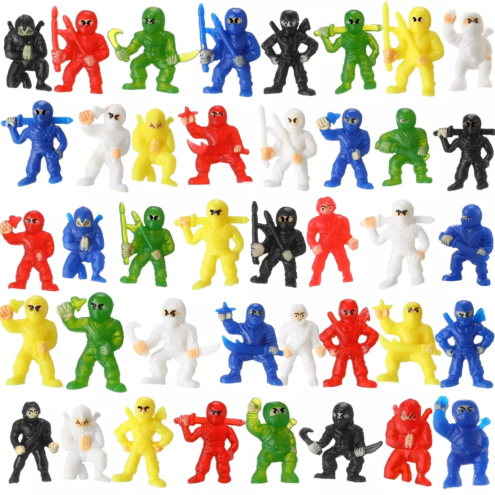 Chivao Mini Ninja Figurines Party Favors Toys Assorted Action Warrior