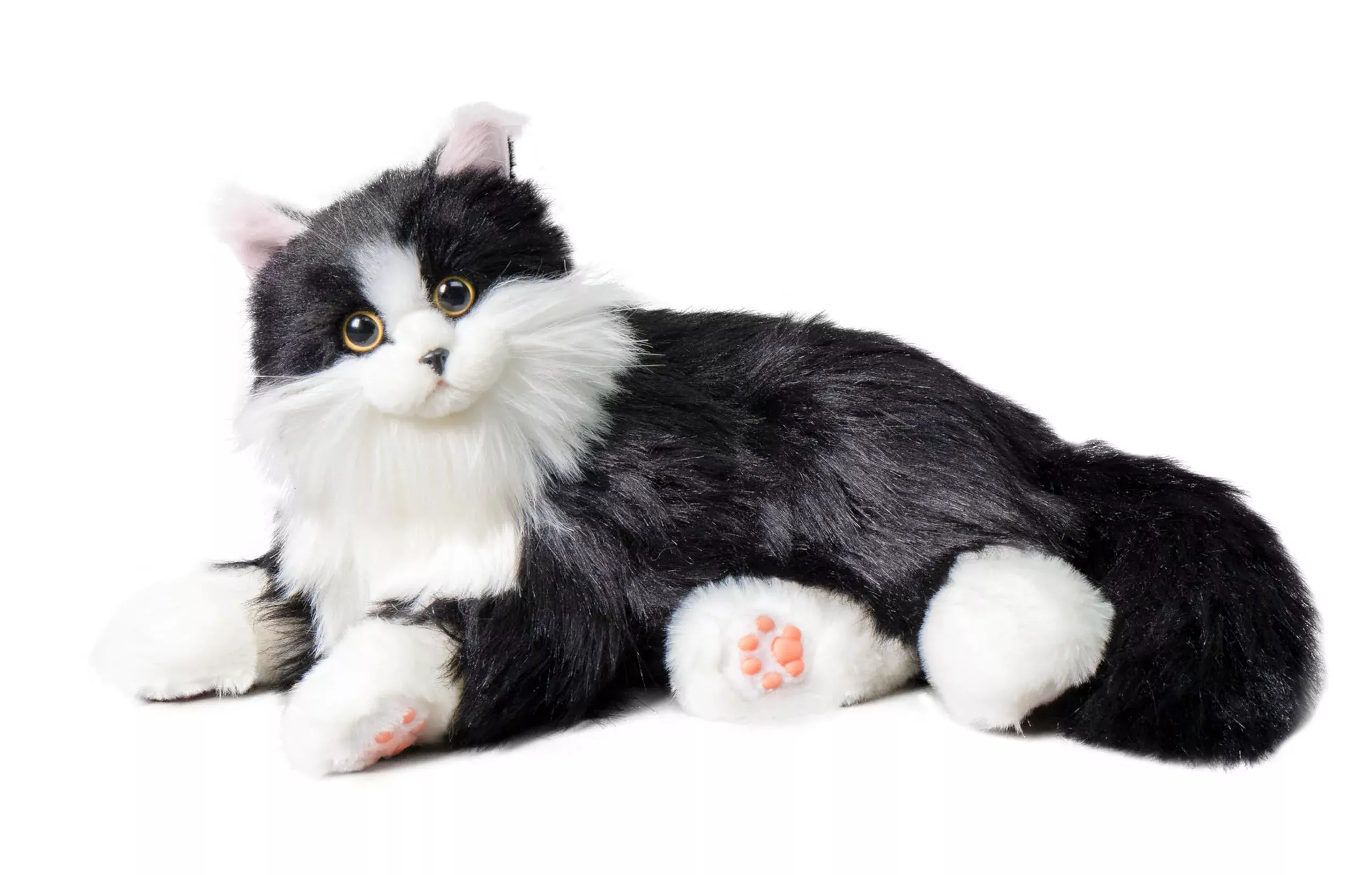 Chongker Interactive Cat Plush Toy - Weighted Stuffed Animal with Voic