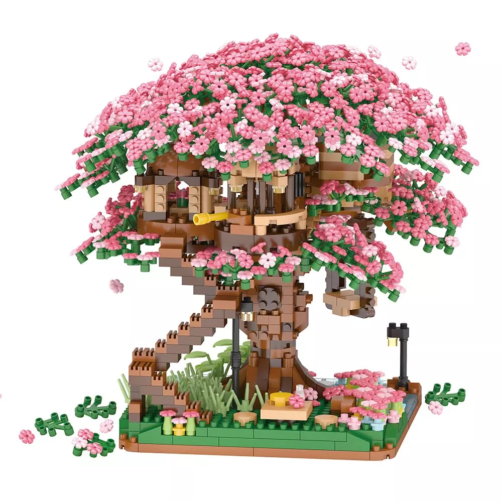 Christmas Gift Cherry Blossom Tree Building Block Kit 2008 Pcs Cherry