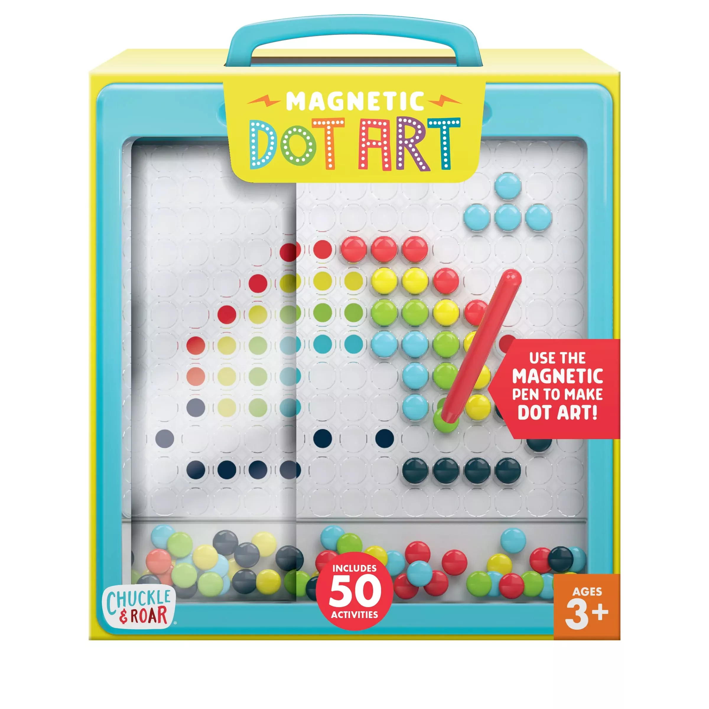 Chuckle & Roar Magnetic Dot Art Designer for Kids, Multicolor, 11.6