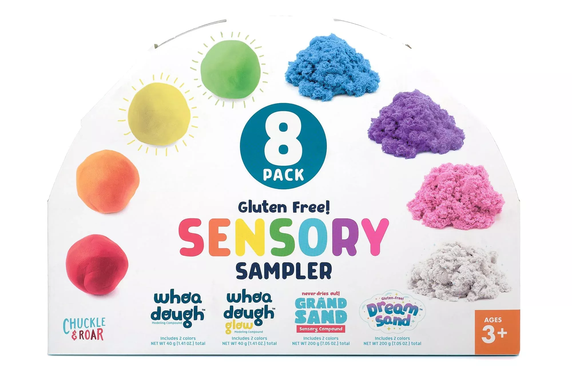 Chuckle & Roar Sensory Sampler 8pk Multicolor Medium Ages 3+