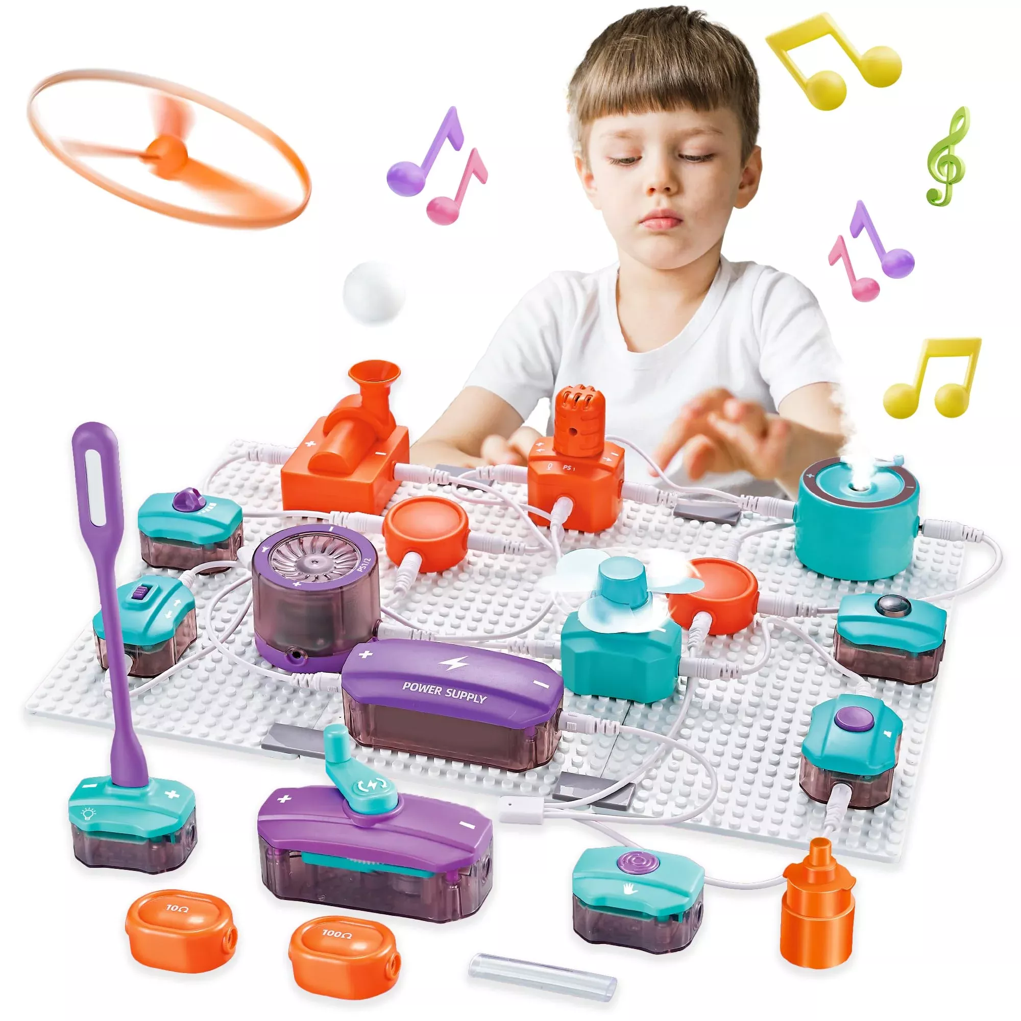 Circuit Board For Kids, Smilesskiddo 45 Pcs Diy Electronics Exploratio