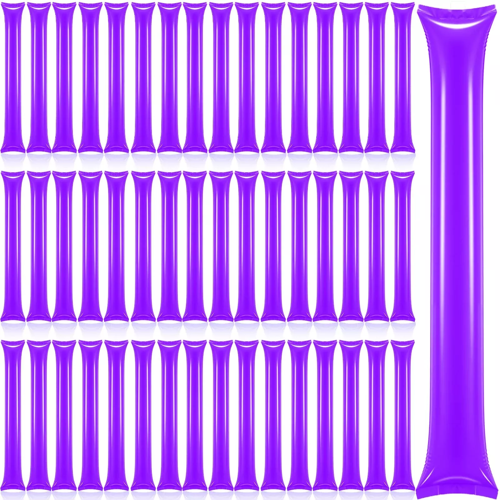 Civaner Purple Thunder Sticks for Sports, 60x10 cm, 48 Pack