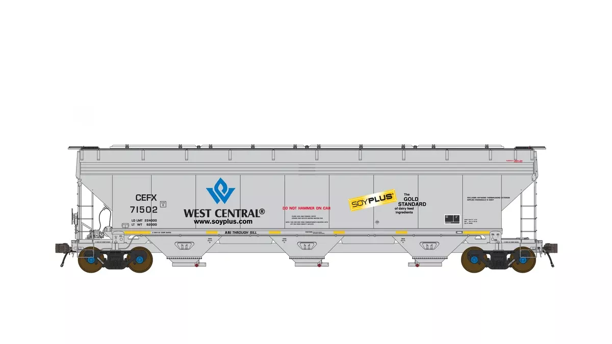 Class One Model Works FC00501 HO Scale ARI 5200 Covered Hopper "SOYPLUS" CEFX 71514