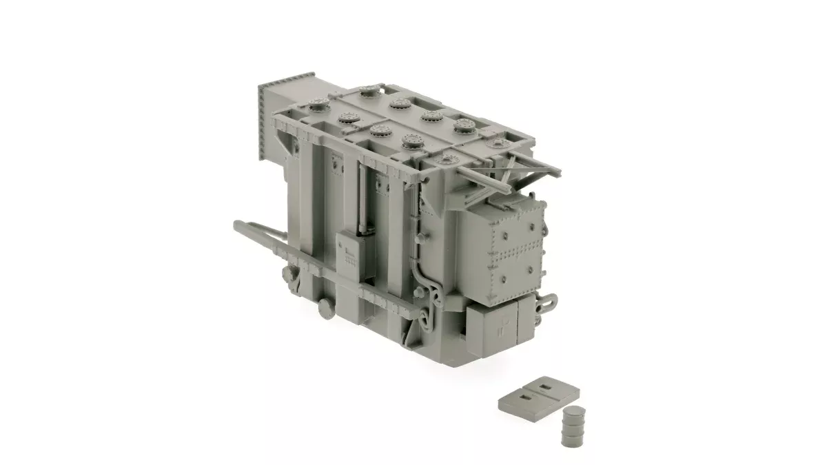Class One Model Works ZZ03000D HO Scale Large Transfomer Industrial Load - Gray