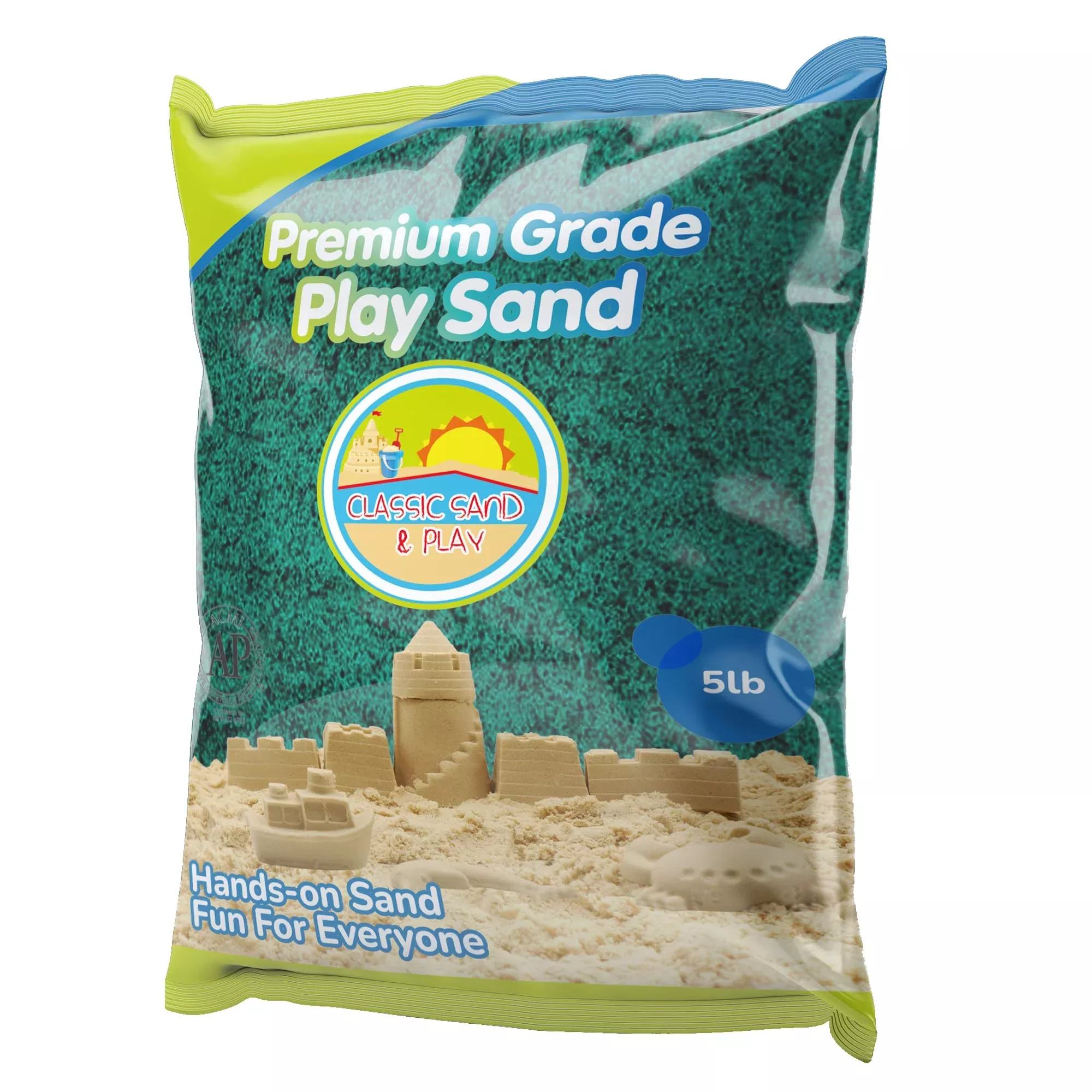 Classic Sand And Play Green Colored Play Sand, 5 Lb. Bag, Natural And