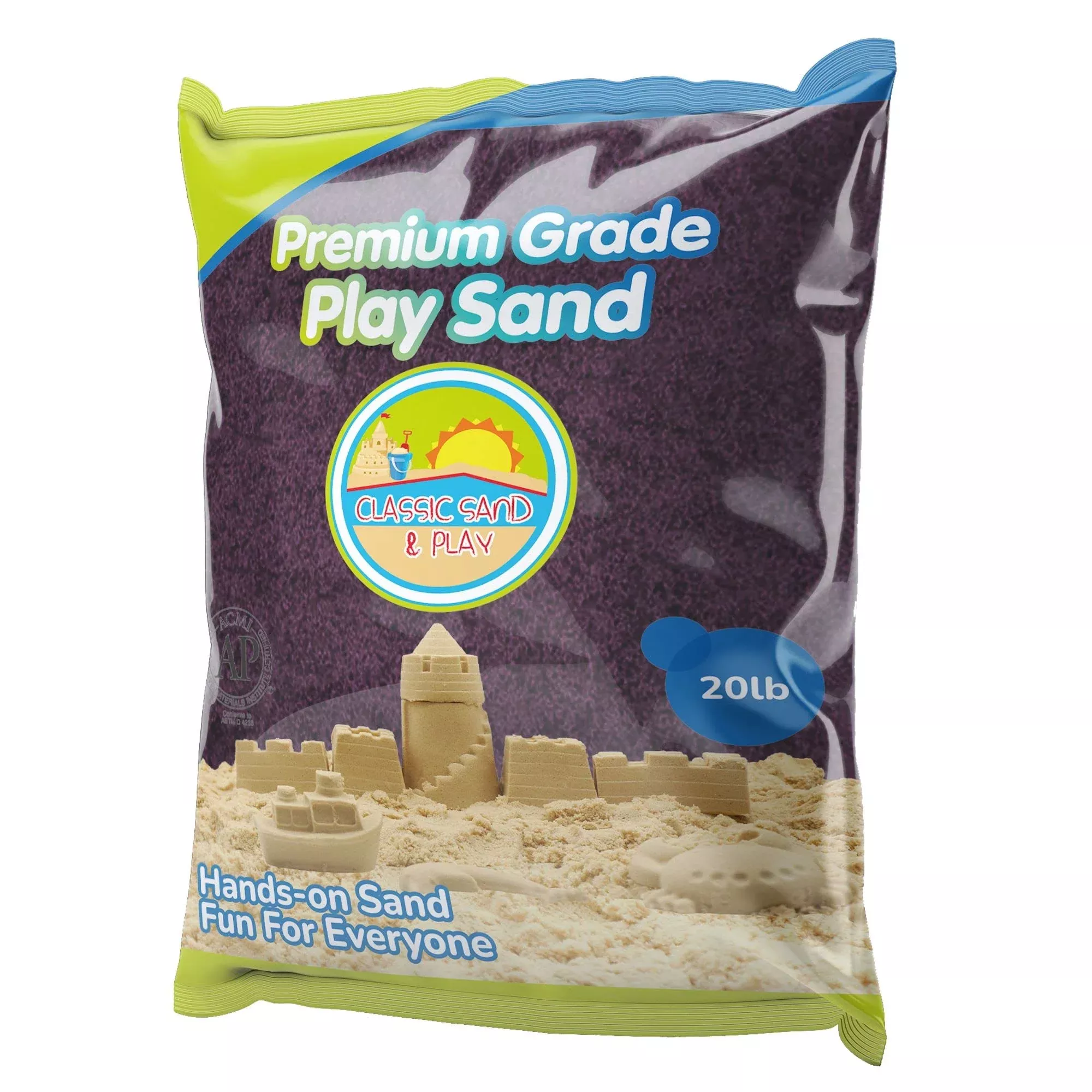 Classic Sand And Play Purple Colored Play Sand, 20 Lb. Bag, Natural An