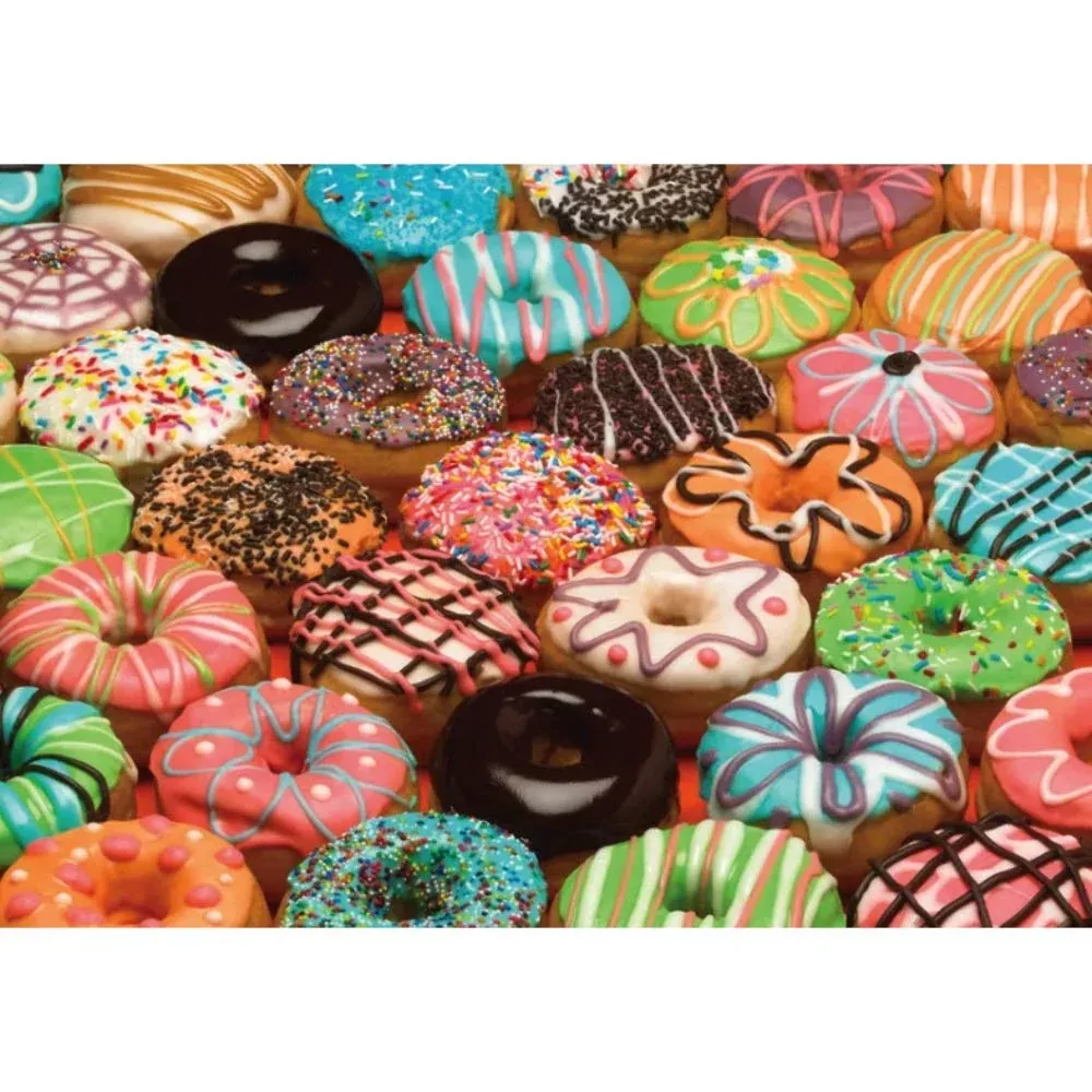 Cobble Hill 1000 Piece Puzzle - Doughnuts - Beige - For Ages 10+
