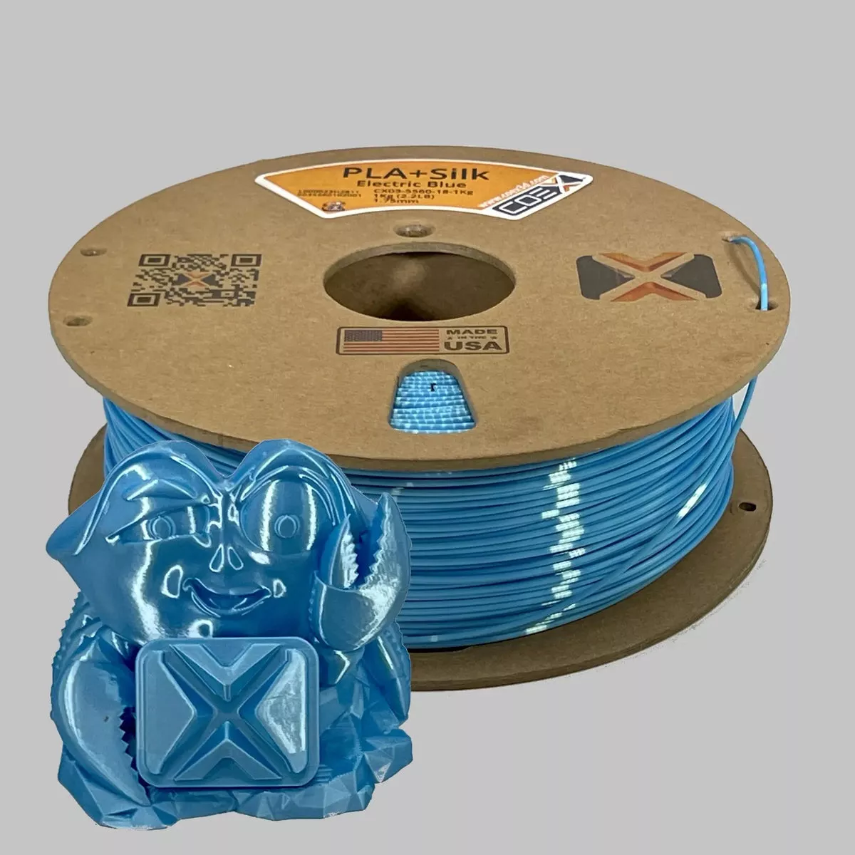 COEX 3D Electric Blue PLA+Silk 3D Filament