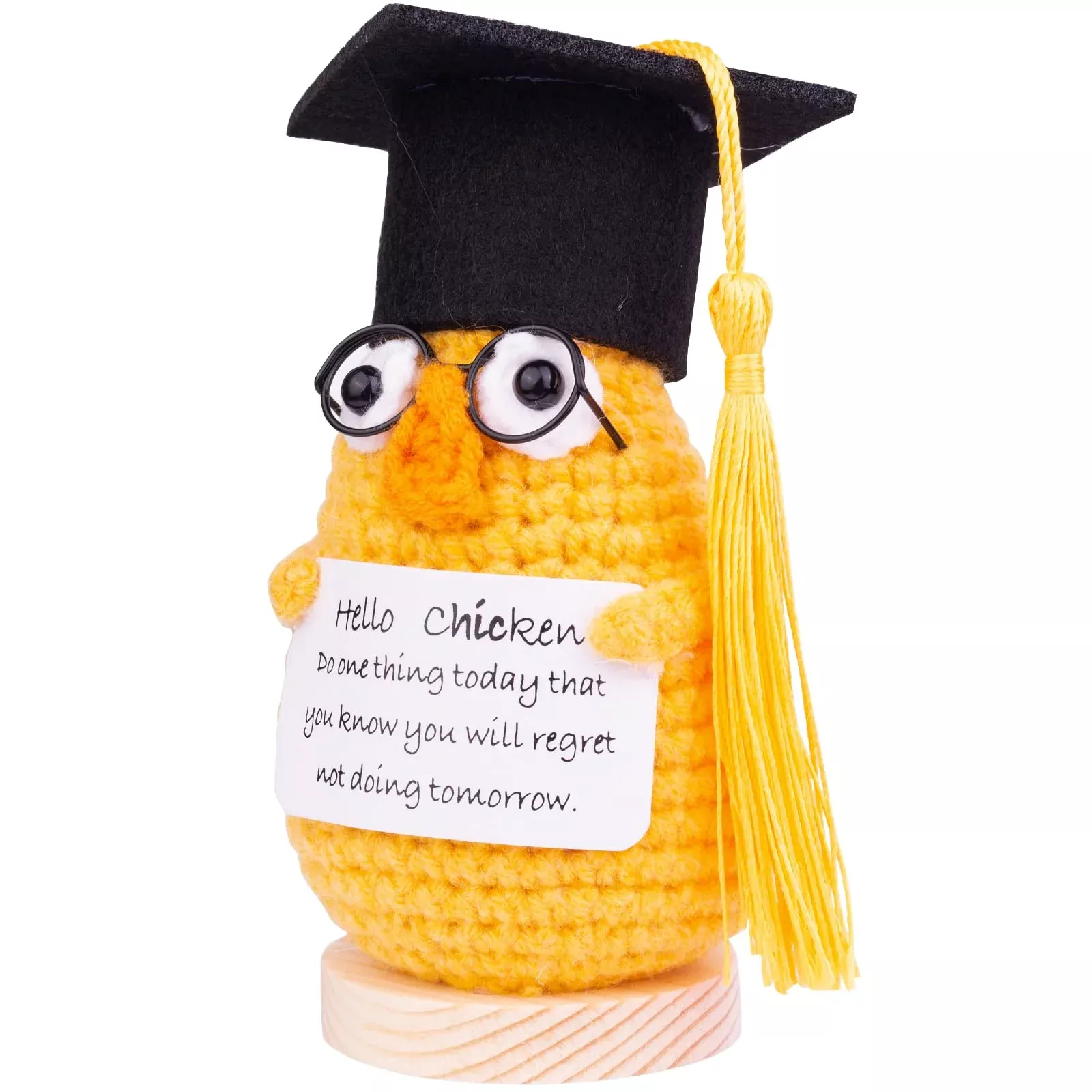 Cofubcad 2025 Graduation Gift Emotional Support, Cute Knitted Crochet
