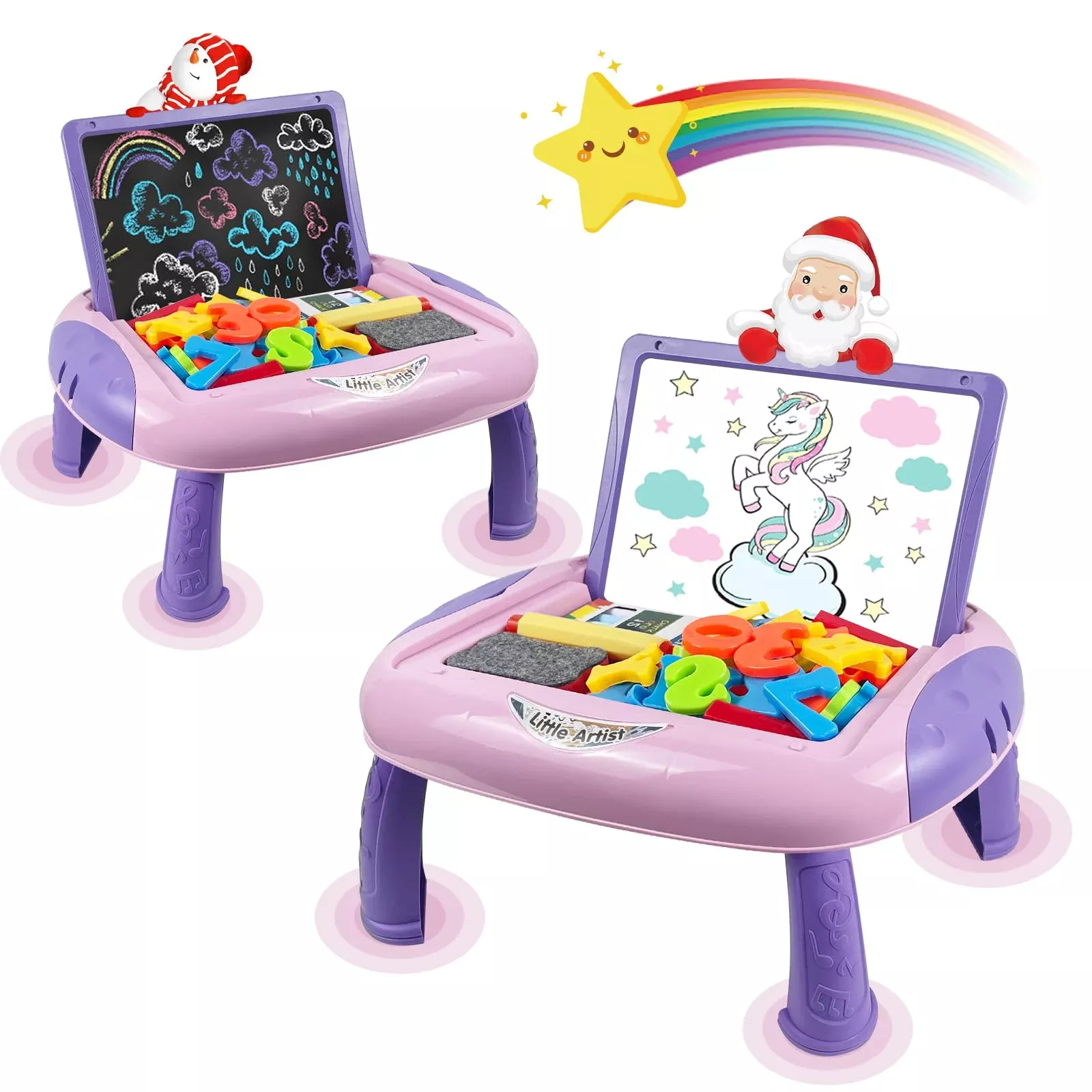 Cokzer Magnetic Drawing Board for Toddlers, 12.5" Ocean Blue
