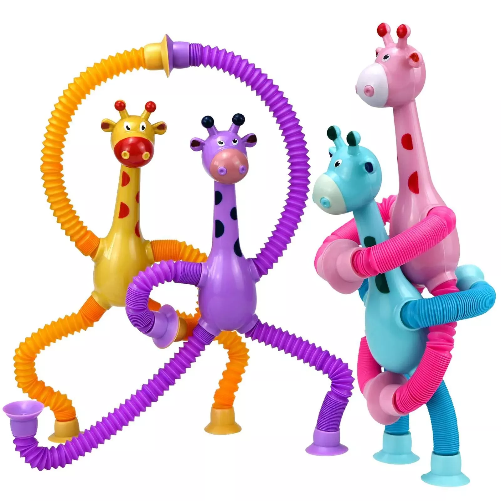 COLEGRY Giraffe Pop Tubes Sensory Toy for Kids, 7.