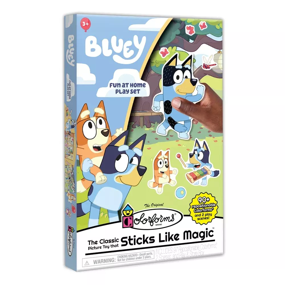 Colorforms Bluey Repositionable Play Set, Medium, Multi