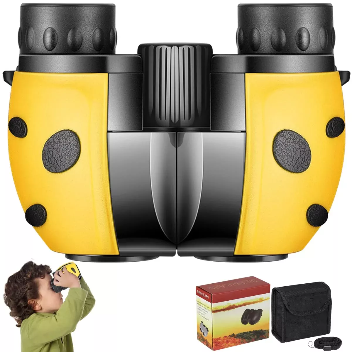 Compact Mini Binoculars For Kids - 8X21 Zoom Kids Binoculars Toy Gift