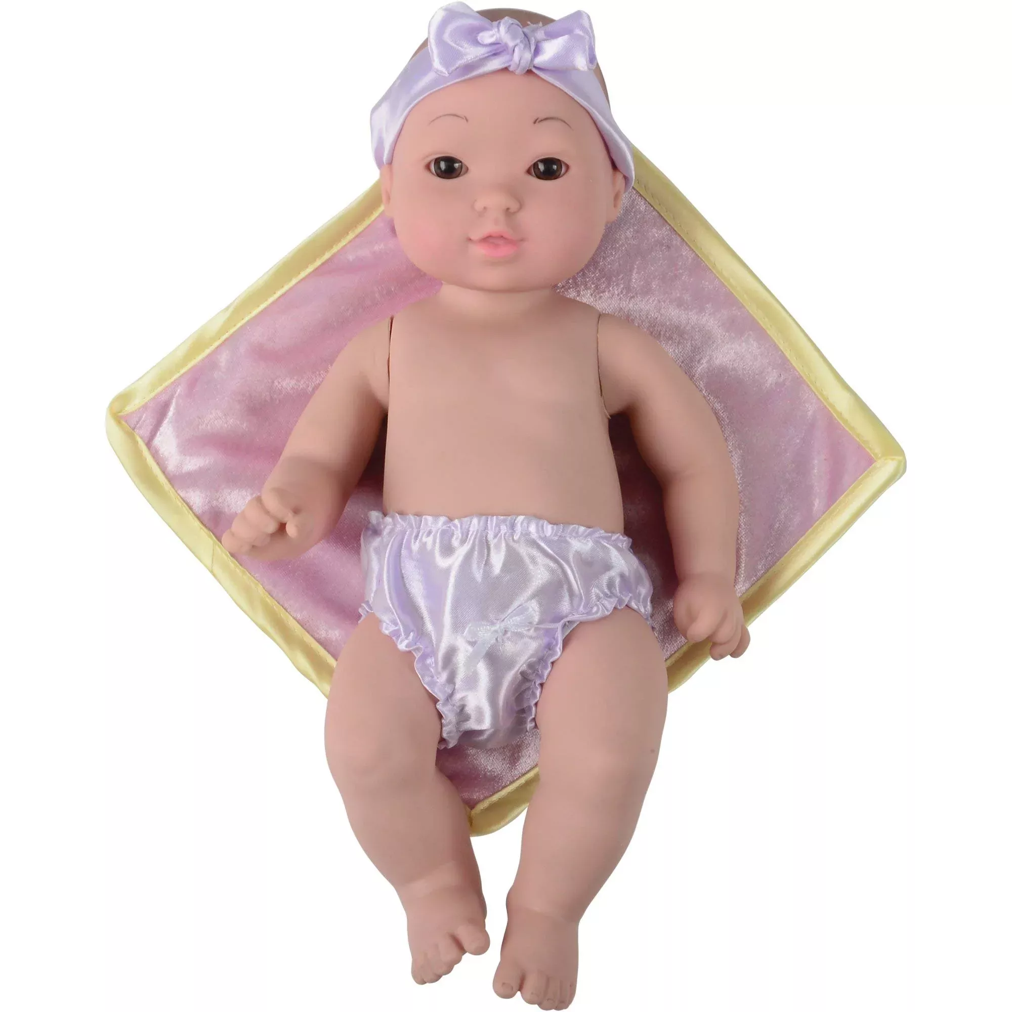 Constructive Playthings 12' Baby Tender Touch Doll- Asian With A Blank