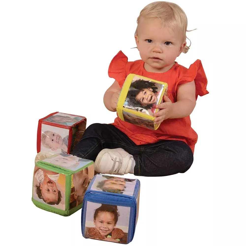 Constructive Playthings Customizable Stacking Block Toys, Soft Foam Bu