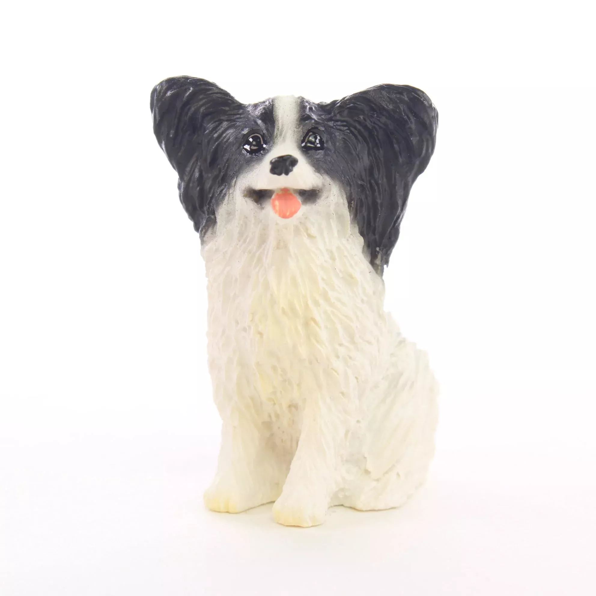 Conversation Concepts Papillon Miniature Dog Figurine - Black & White