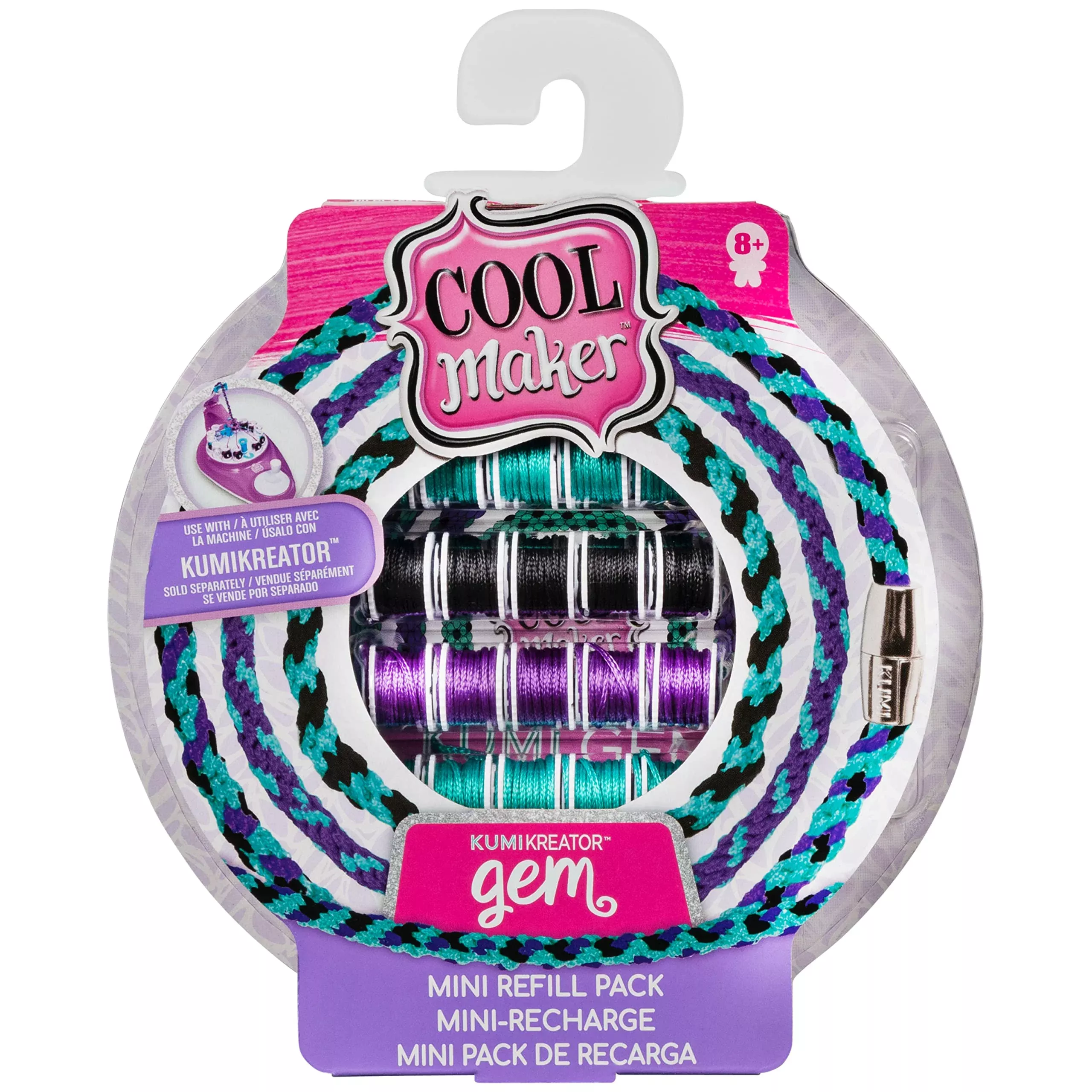 Cool Maker KumiKreator Gem Mini Fashion Pack - 32 Spools for Bracelets