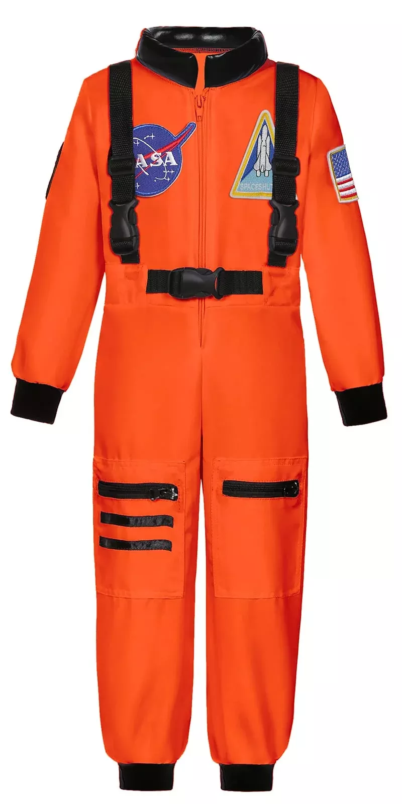 Costumerry Astronaut Costume for Kids, 3-4 Years, Orange, Polyester