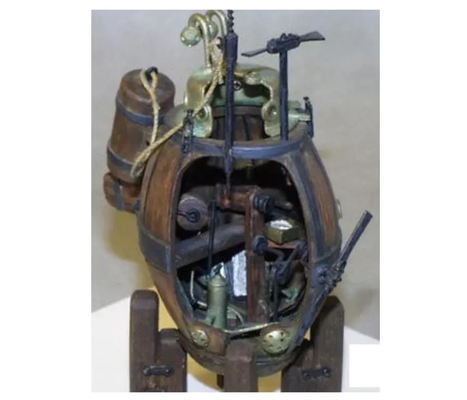 Cottage Industry Models 32005 1/32 David Bushnell’s Turtle American Revolutionary War Submarine Model Kit