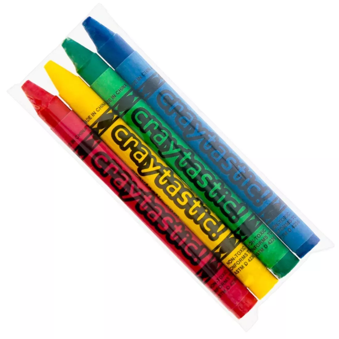 Craytastic! Crayons Assorted Colors 3.5" Bulk Pack of
