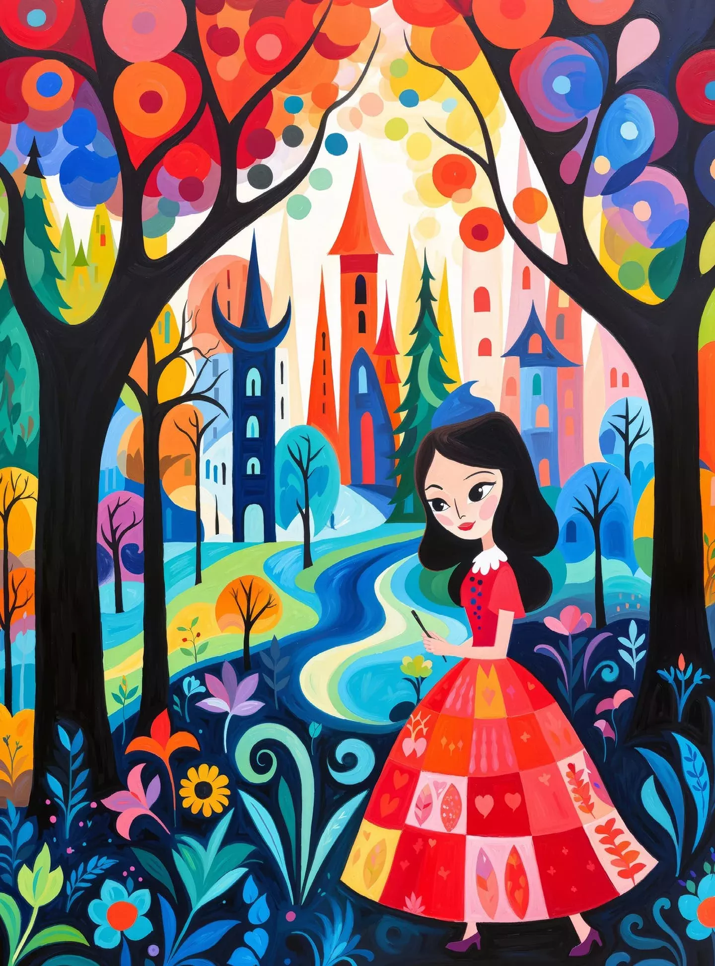 Cross & Glory 1000-Piece Jigsaw Puzzle - The Princess and the Magic Castle