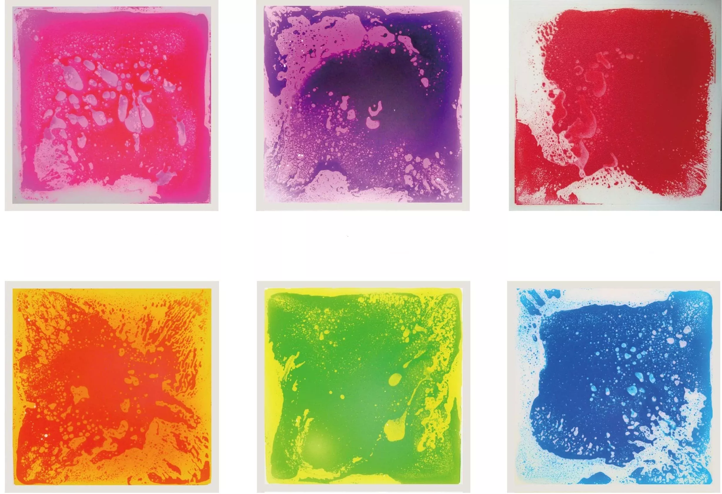 Crystiles Liquid Floor Tiles for Sensory Play, 12in x 12in,
