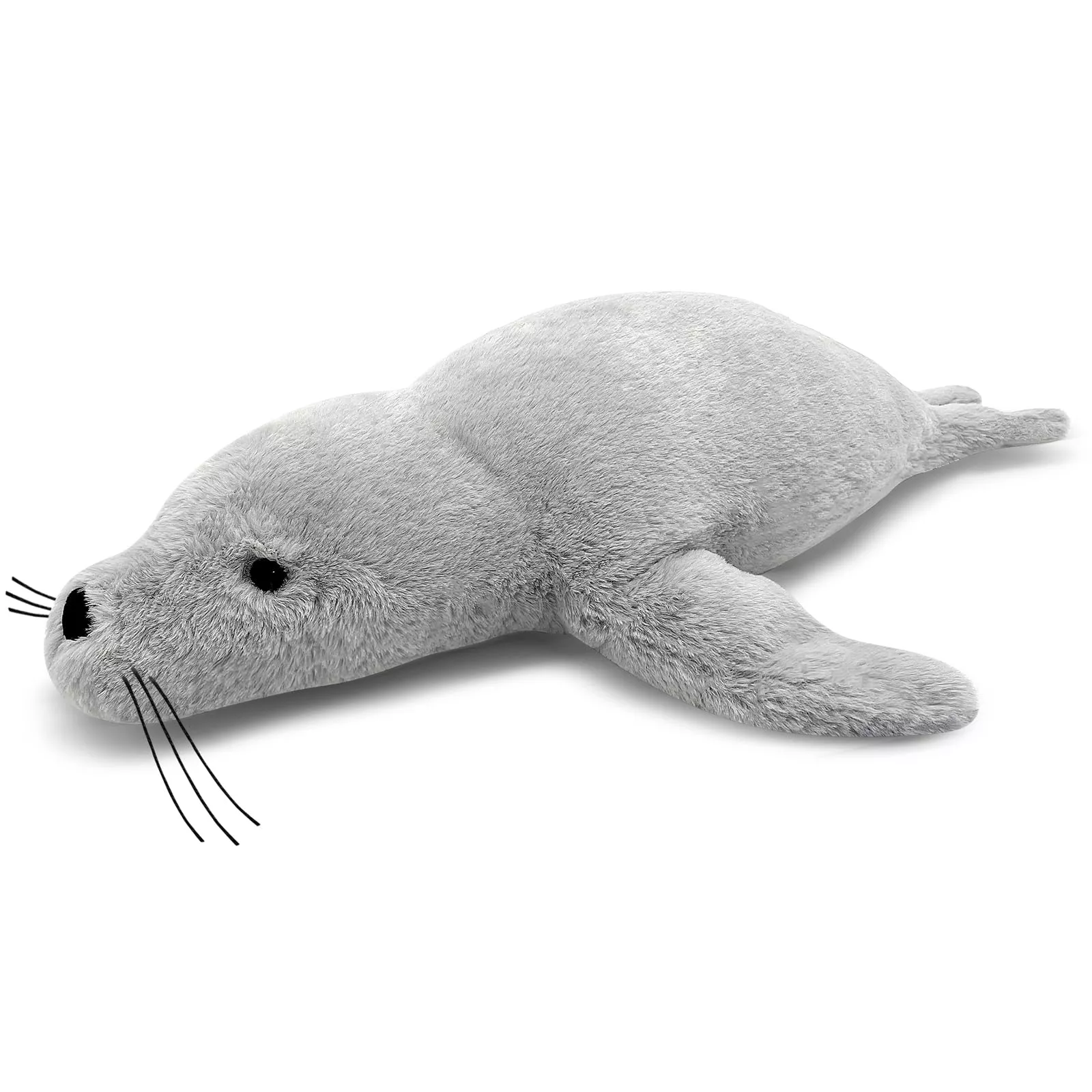 CSVBTRF Plush Seal Toy 23" Grey for Cuddling and Snuggling