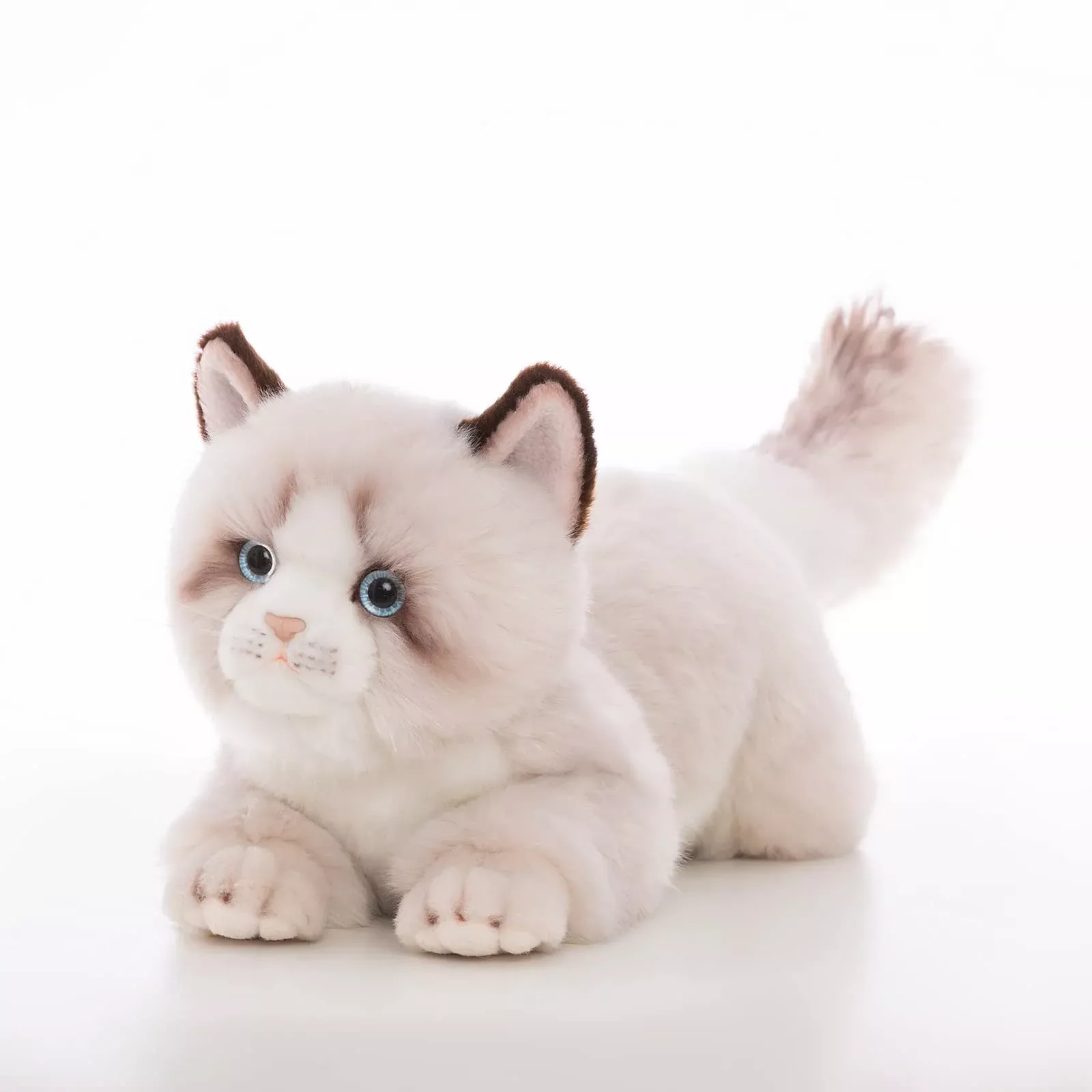CU-MATE 20" Grey Ragdoll Cat Plush Toy - Realistic Handmade Stuffed An
