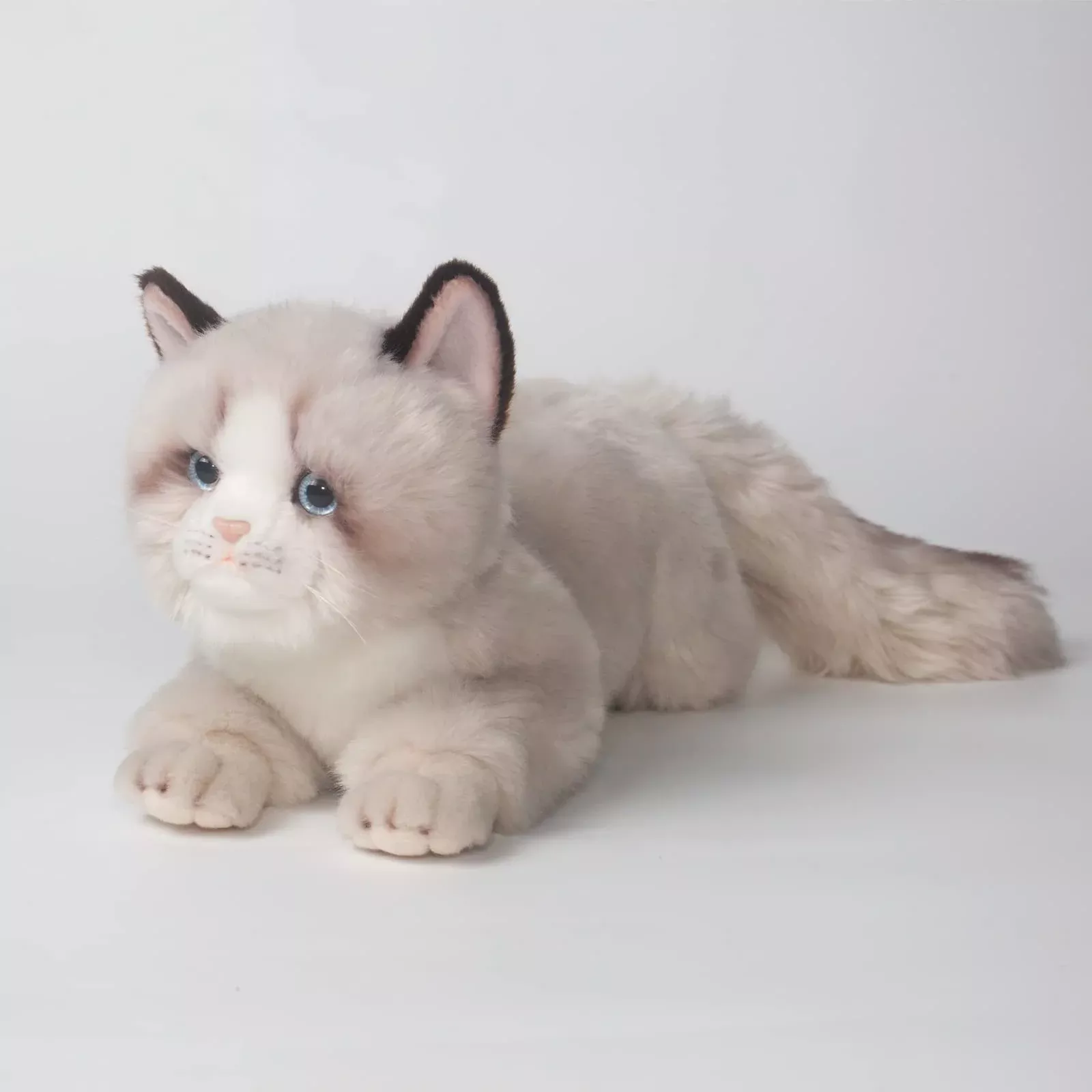 CU-MATE Gray Ragdoll Cat Stuffed Animal Toy, Medium Plush Doll, Handma