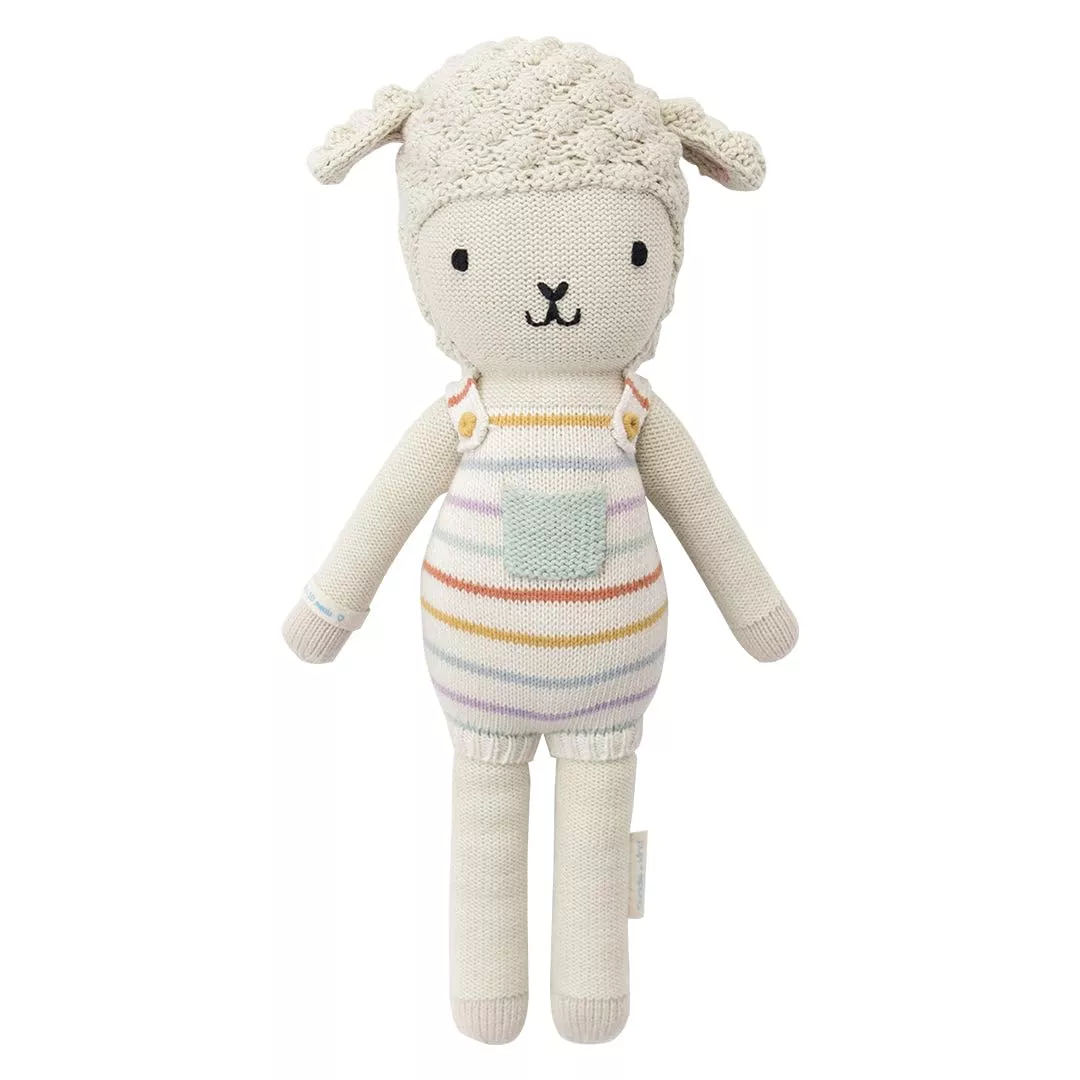 Cuddle + Kind Avery The Lamb Little 13'' Hand-Knit Doll - 1 Doll = 10