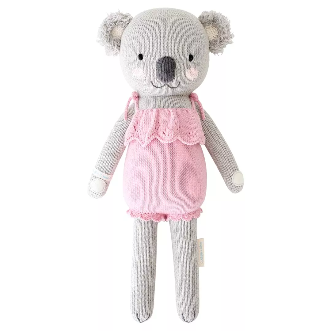 cuddle + kind Claire The Koala Hand-Knit Doll, 20" Regular Size, 100%