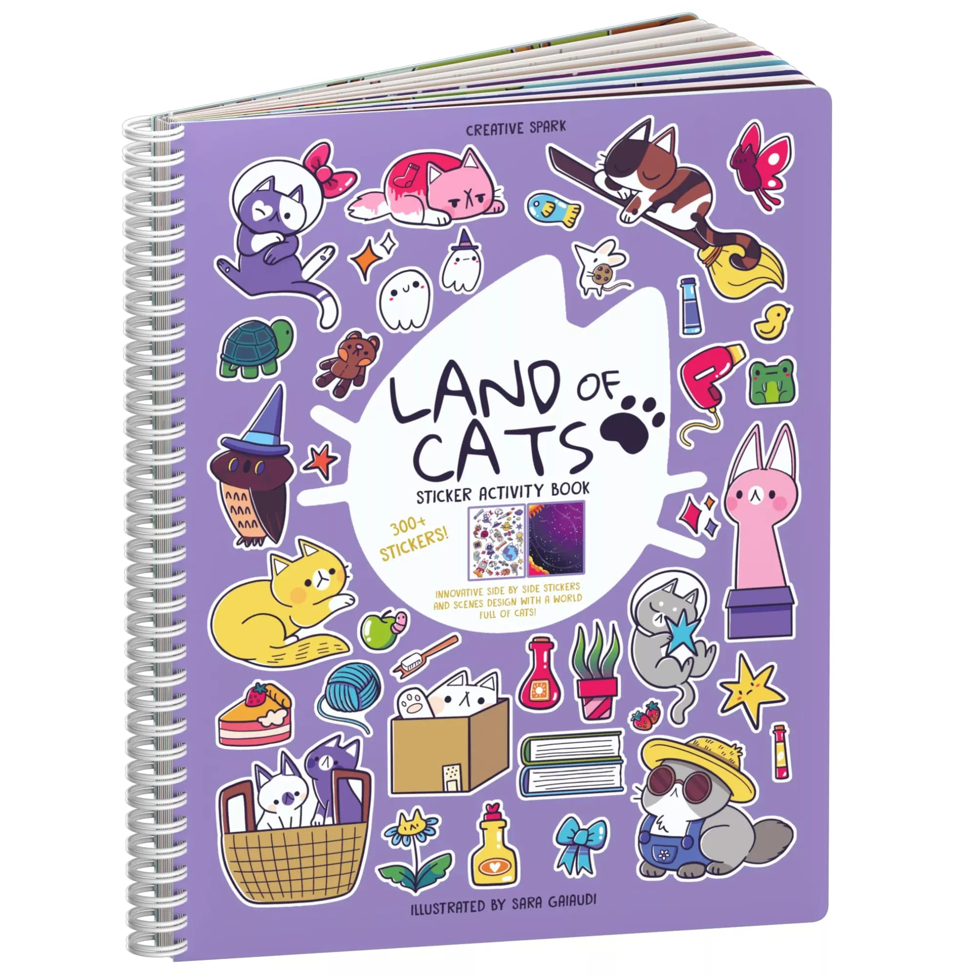 CUPKIN Activity Book for Kids - Alphabet Stickers - 9.75" x