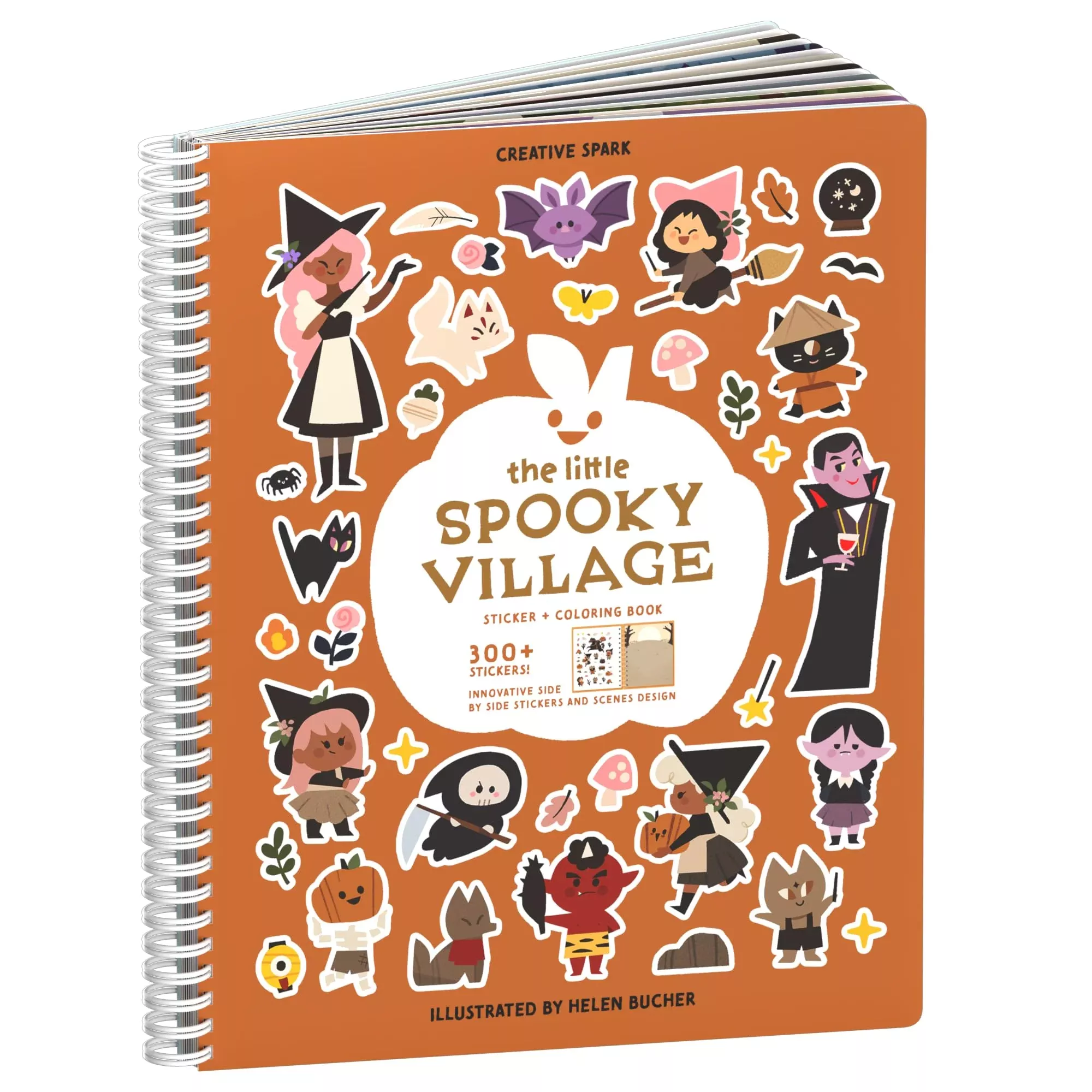 CUPKIN Sticker Activity Book for Kids - Spooky Village, Ages 2-8