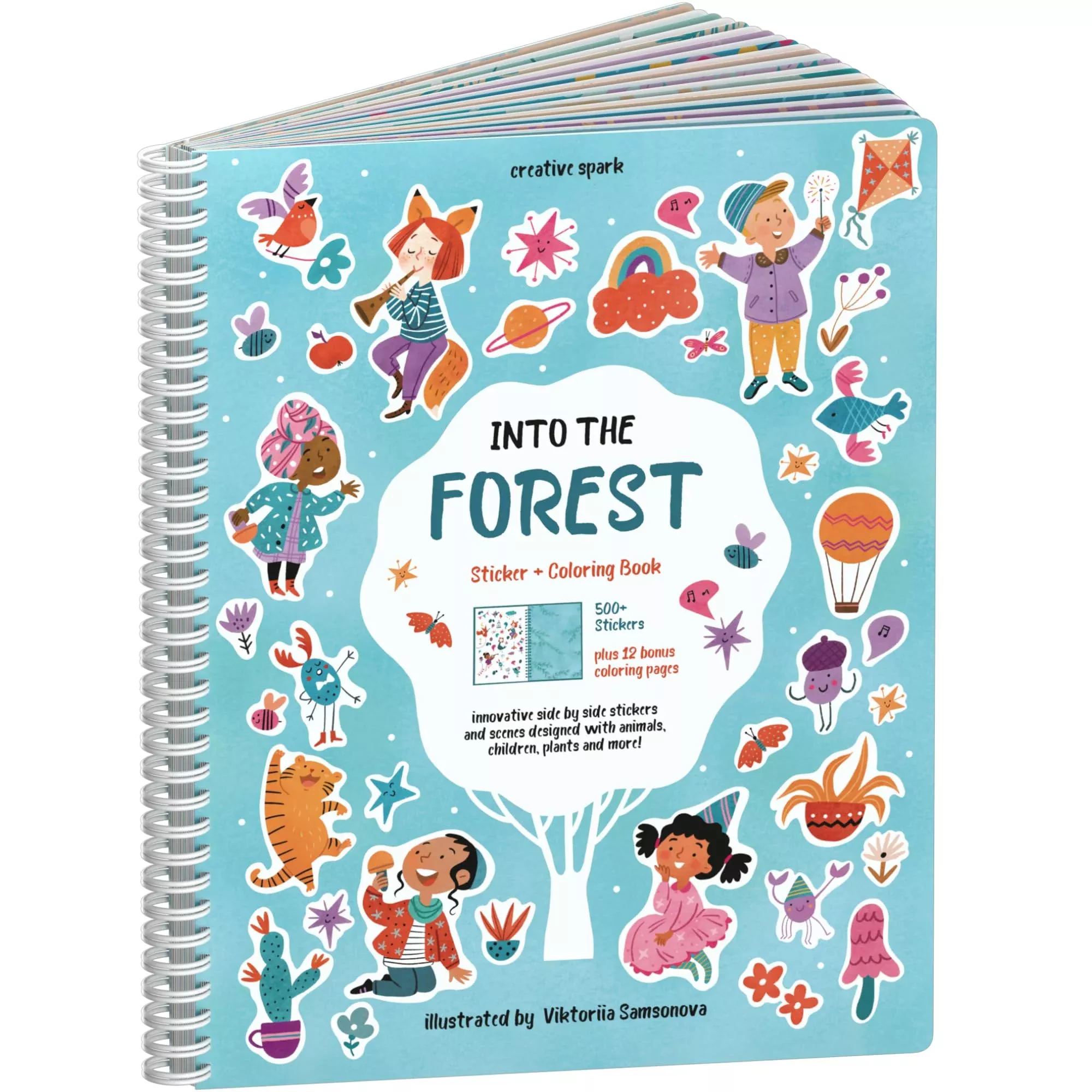 CUPKIN Sticker Book Into the Forest - 500+ Stickers for Kids 3-