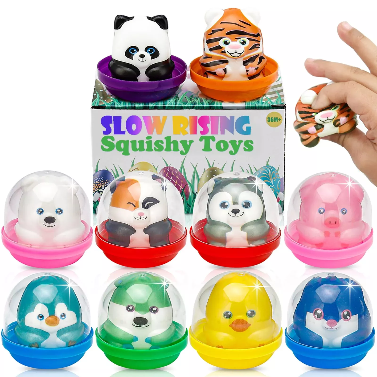 Curibble Squishy Toys for Parties and Rewards, 10 Pack, Small