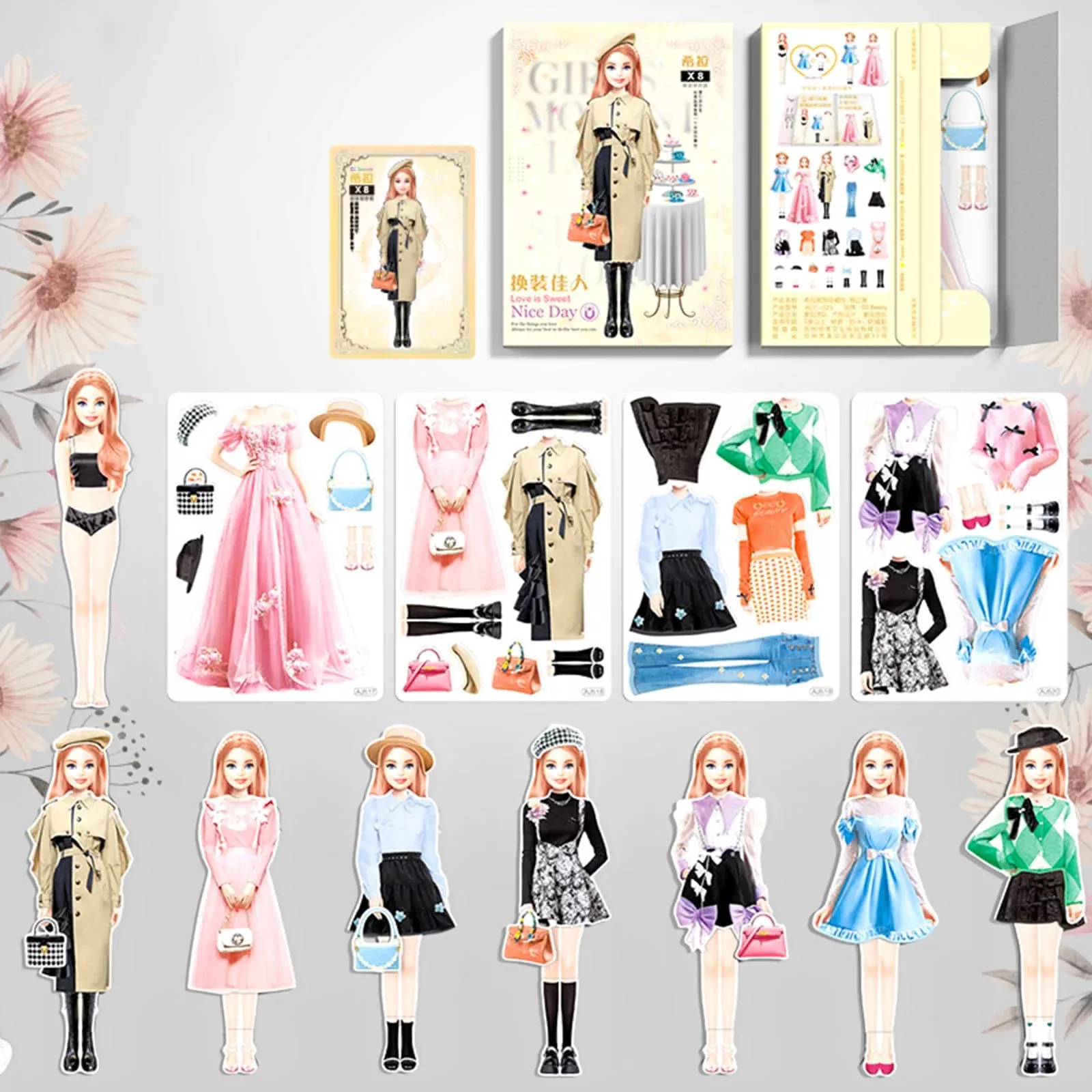 Daniel Axel Magnetic Dress Up Doll Set for Kids, Multi Color, Medium