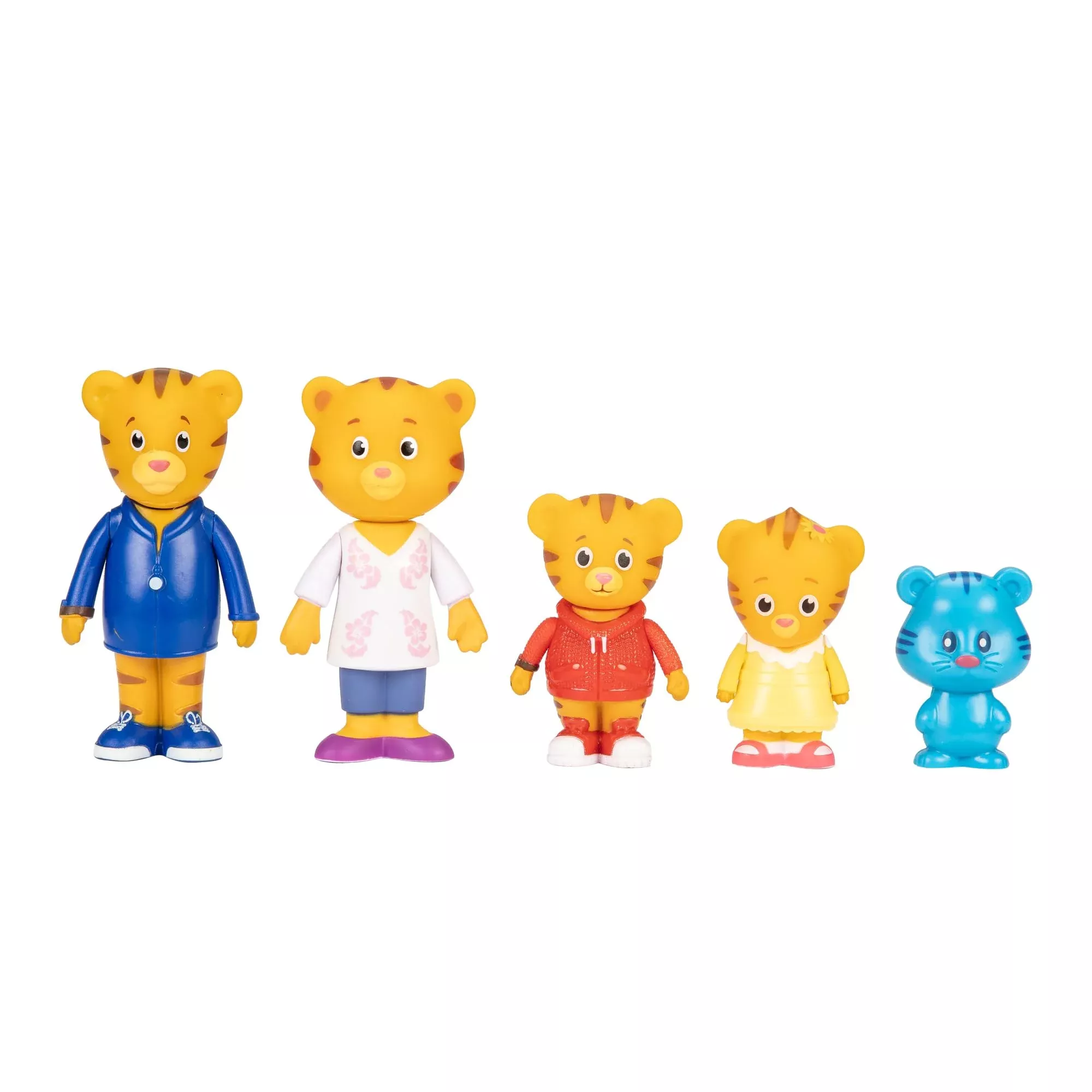 Daniel Tiger's Neighborhood Family Figures Set - 5-Pack, 2.5" Plastic