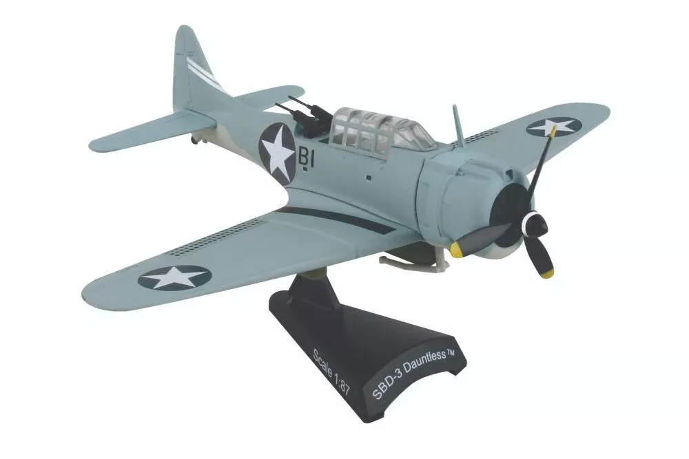 Daron PS5563-2 Postage Stamp 1/87 SBD-3 Dauntless #B1 Richard Best US NAVY