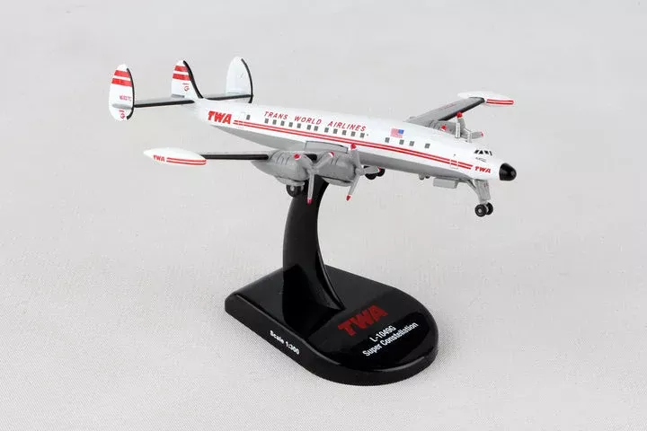 Daron PS5806-1 Postage Stamp 1/300 L-1049 Super Constellation TWA