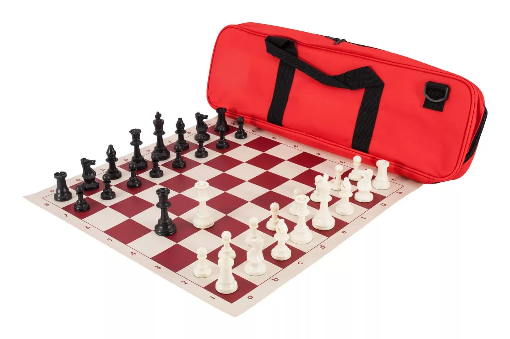 Deluxe Chess Set Combination - Single Weighted - By Us Chess Federatio