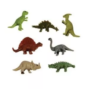Dinosaur Figures - 20 Tiny Stretchy Mini Dinosaurs By Aa Global