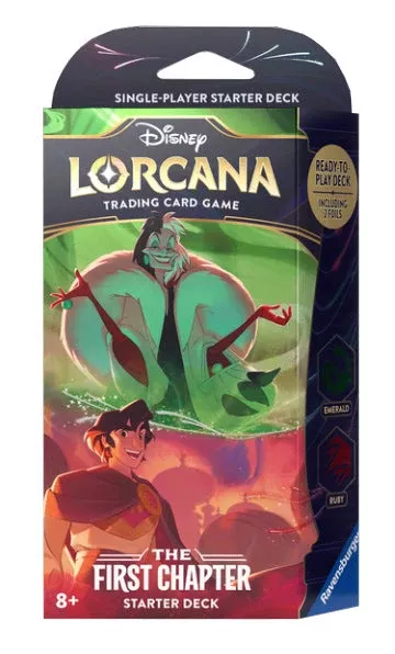 Disney Lorcana: The First Chapter Starter - Cruella De Vil and Aladdin (Emerald/Ruby deck)