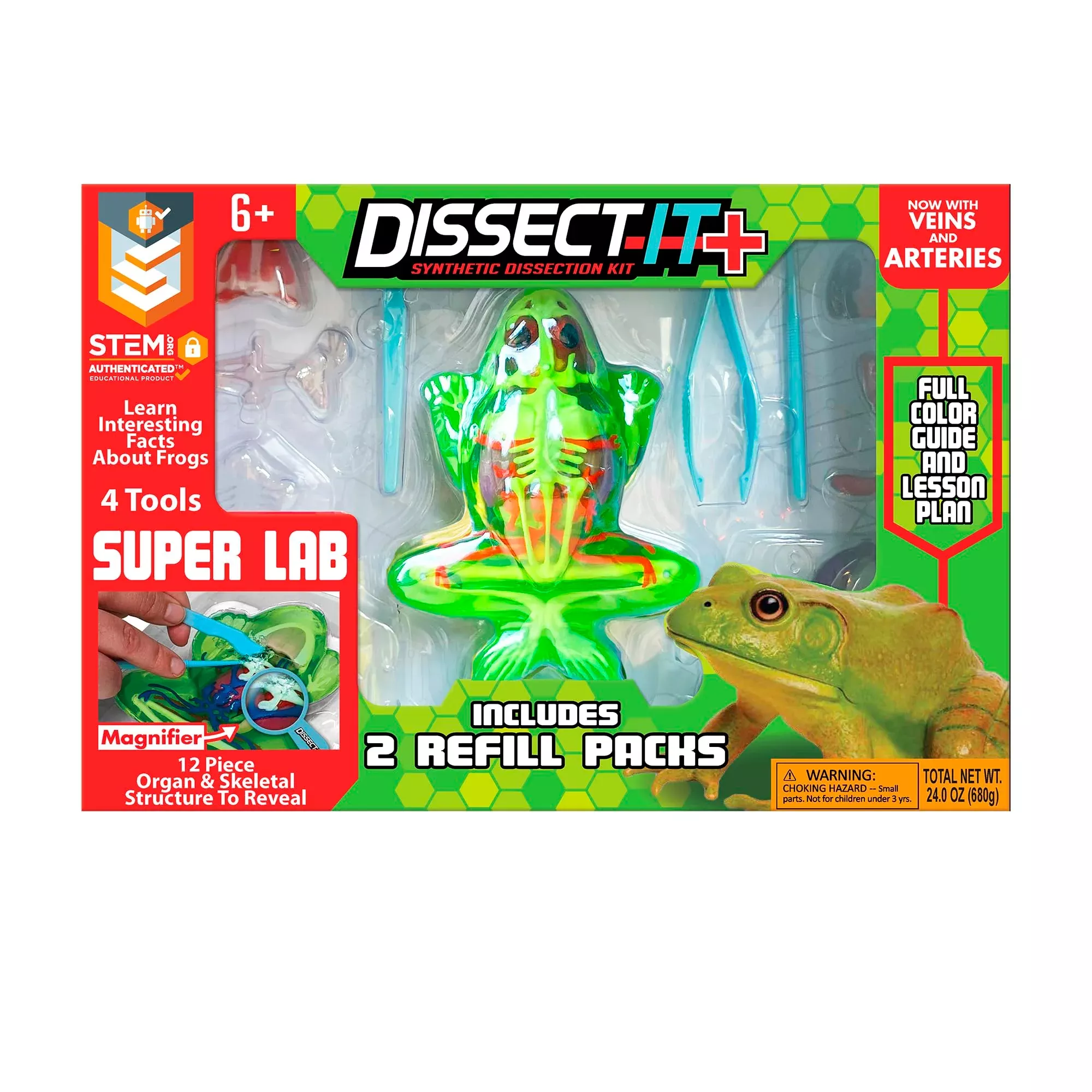 Dissect It Frog Dissection Kit Set for Kids, 14x9.5 inches,
