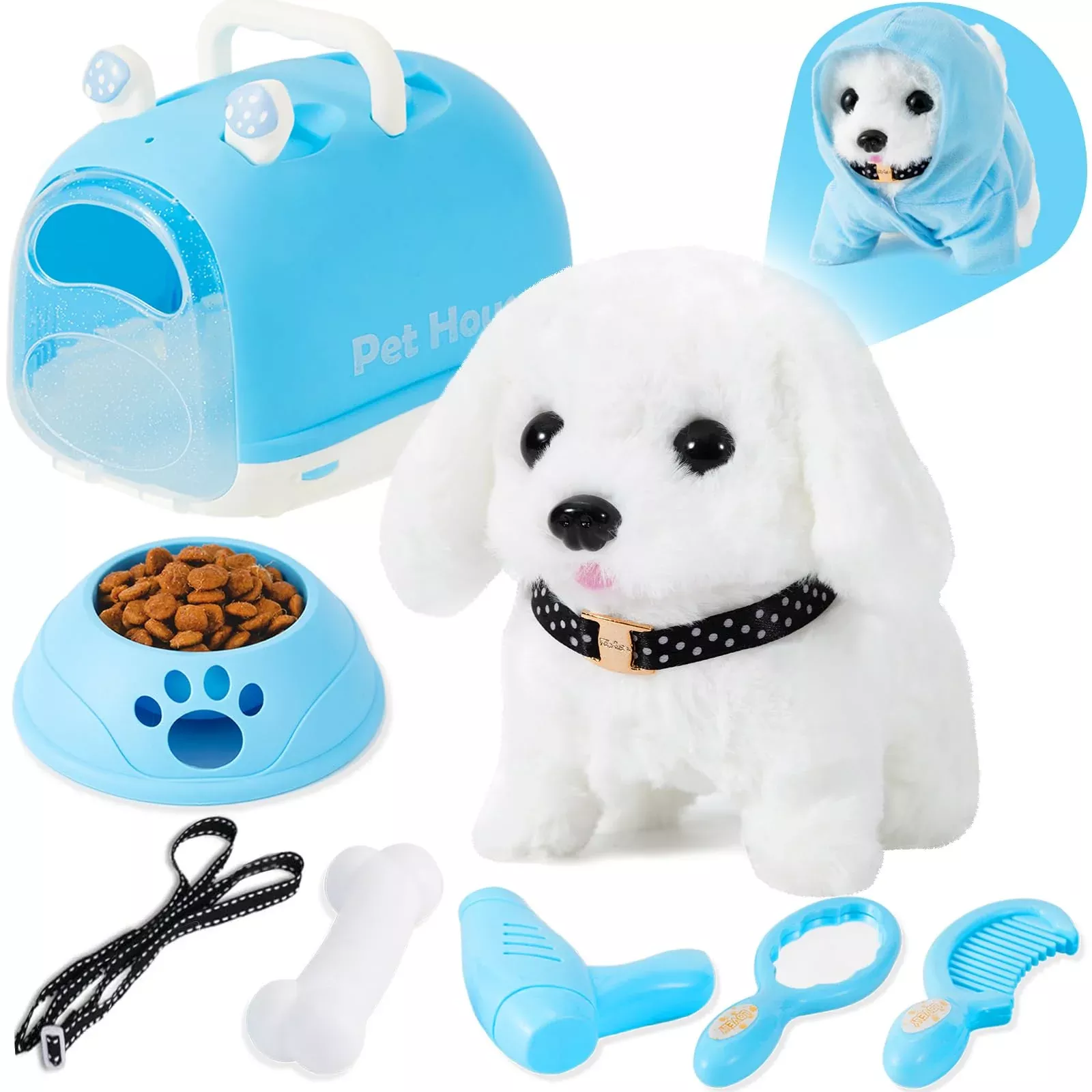 Dog Toys For Kids Girls, Walking And Barking Electronic Interactive Pl