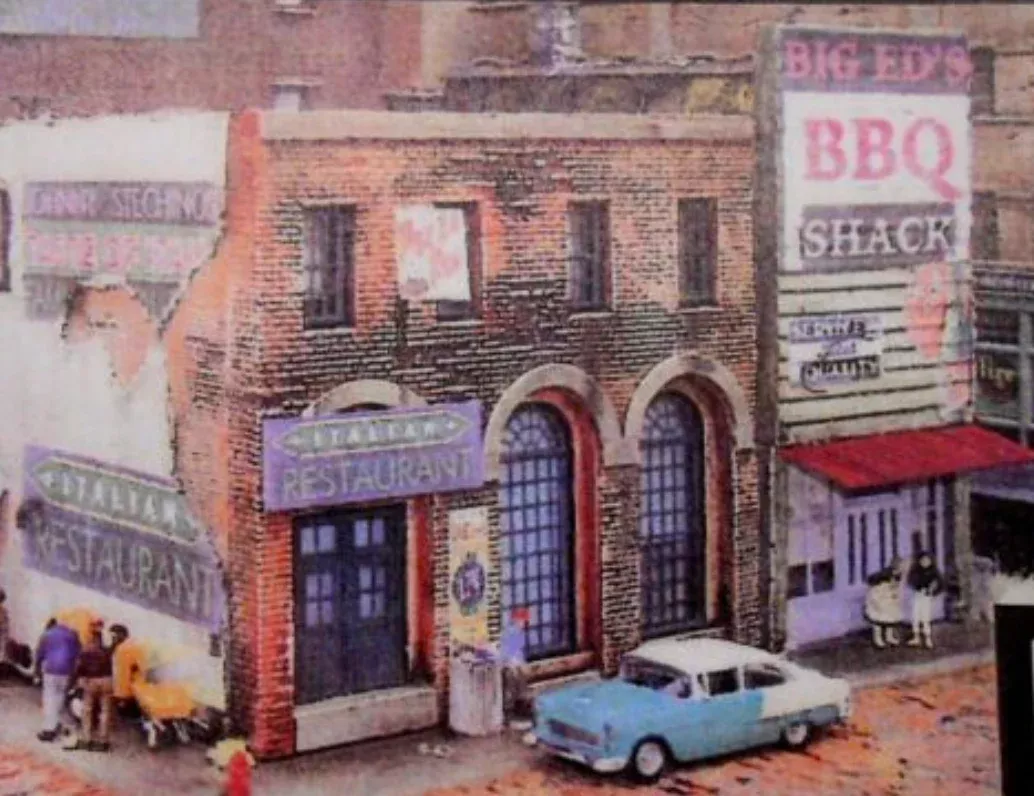 Downtown Deco 1031 HO Scale Blair Avenue Part 2 Cast Hydrocal Building Kit