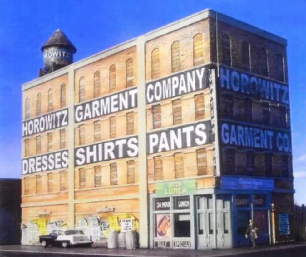 Downtown Deco 1046 HO Scale Horowitz Garment Company Cast Hydrocal Building Kit
