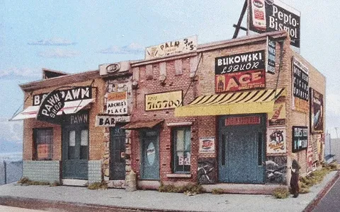 Downtown Deco 2000 N Scale Addams Avenue One Cast Hydrocal Building Kit